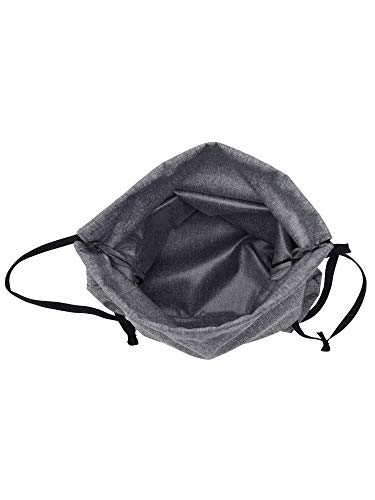 Image of DIVULGE Drawstring Sports Gym Bag And Multi Utility Drawstring Backpack(Either Gray, 16 L), 24 x 22 x 2 Cm