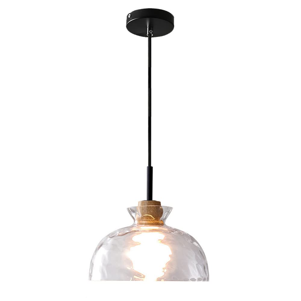 Lampe à suspension en verre luminaire suspendu E26 industriel v-intage pour îlot