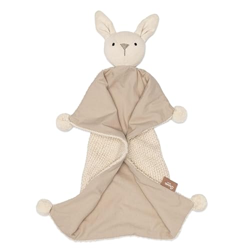 Image of Crane Baby Lovey, Security Blankets for Babies, Ollie The Bunny Security Blanket, Soft 100% Organic Cotton Blanket Bunny Items, Organic Baby Items, Loveys for Babies