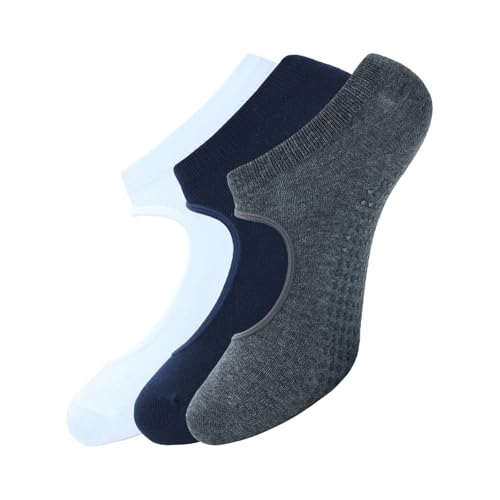 Yash Gallery Yoga Socks for Women Non Slip Barre Socks with Grips/Straps Pack of 6 Pack of 3