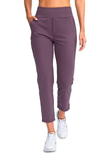 Image of YYV Women's Golf Pants High Waist Stretch Ankle Pants with Pockets