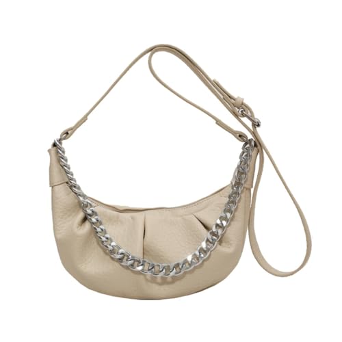 Sac bandoulière tendance lune aux finitions soignées en polyuréthane premium