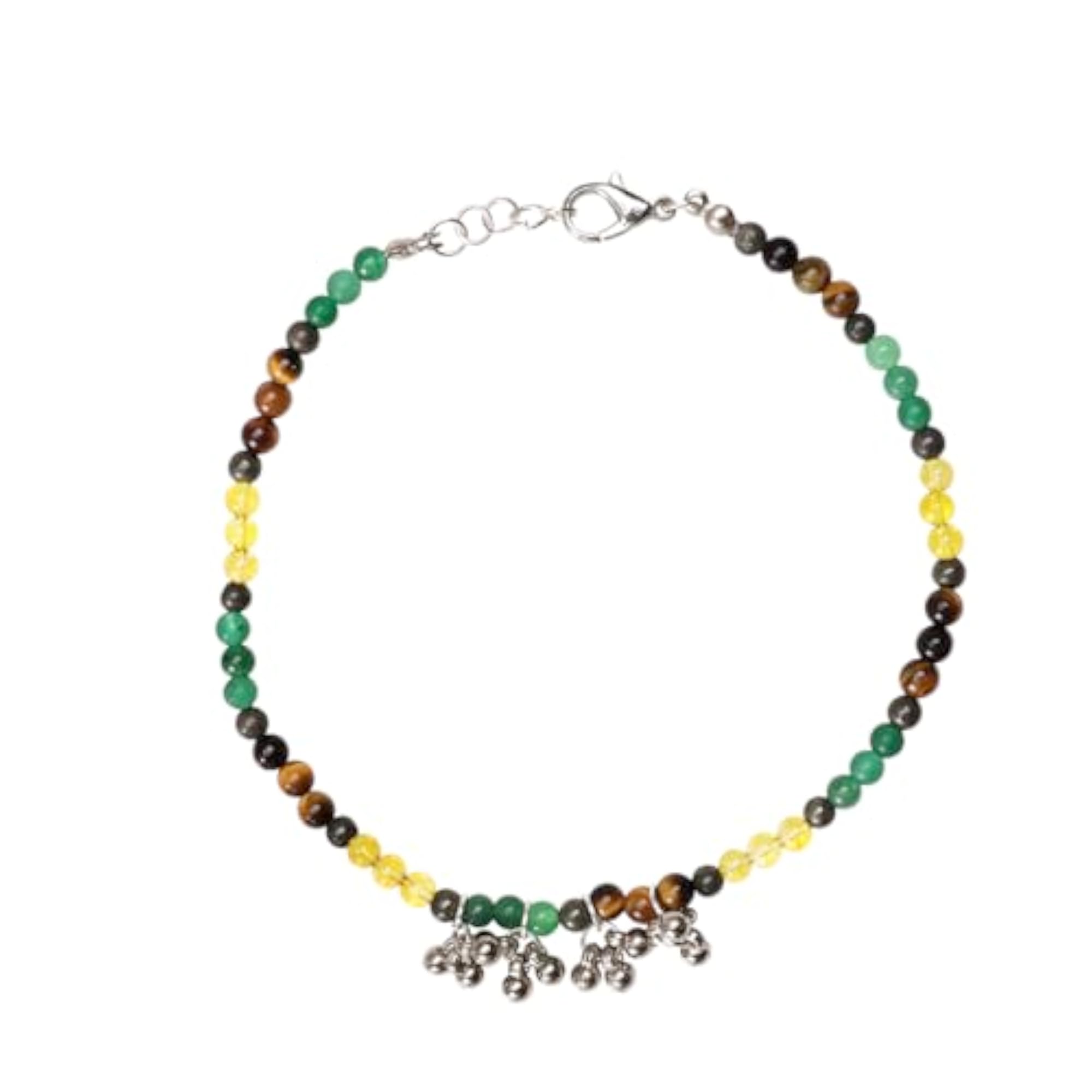 Women's Wealth Crystal Beads Anklet with 4mm Beads