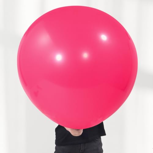 Image of KALOR Hot Pink Giant 36 Inch 9pcs Large Latex Balloons