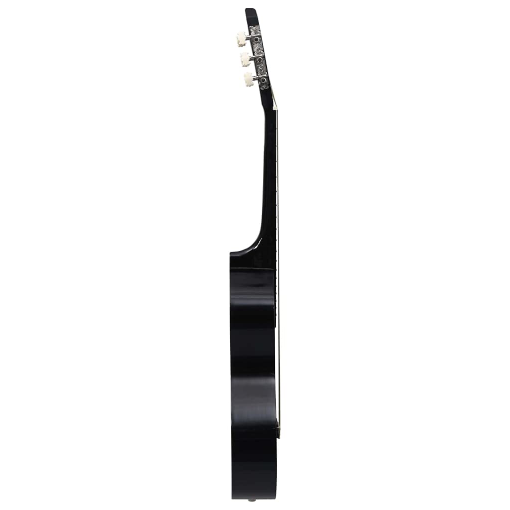 Klassische Gitarre für Anfänger und Kinder und Amateure 3/4 36" Kleine Gitarre für Kinder Gitarre Holz Kinder Gitarre Anfänger Klassische Gitarre Schwarz 35x8x91,5 cm