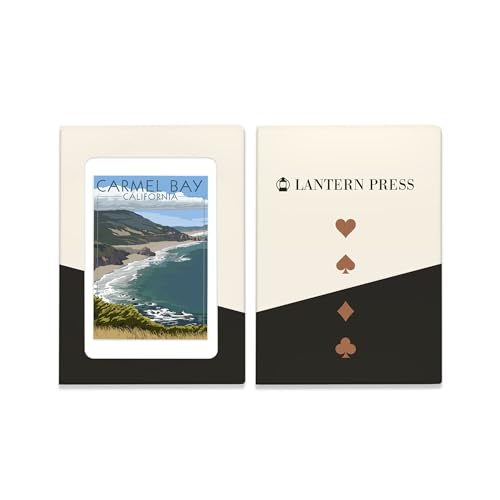 Lantern Press Carmel Bay, California, 52 naipes tamaño póker miniatura 4