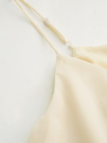 CIDER Y2k Shirt Ruffle Hem Knotted Mesh Cami Top Sleeveless Layered Babydoll Spaghetti Strap Tank Blouses4