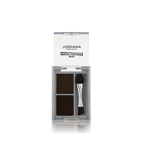 (6 Pack) JORDANA Brow Powder Duo Black