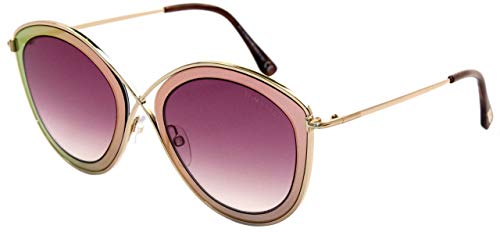Preisvergleich Produktbild Tom Ford Unisex-Erwachsene FT0604 77T 55 Sonnenbrille, Pink (Fucsia)