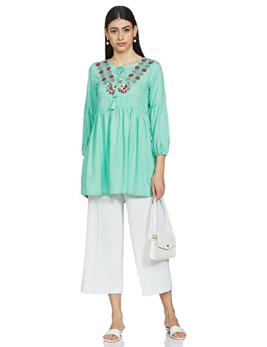 Image of Amazon Brand - Myx Women's Rayon Anarkali Kurta