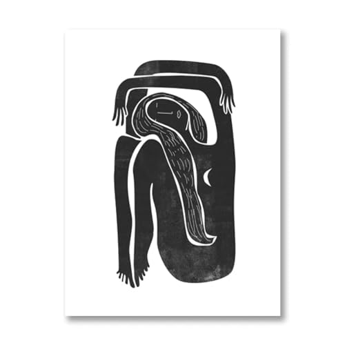 Décoration murale de la maison portrait femme minimaliste pour mur vide 30x50