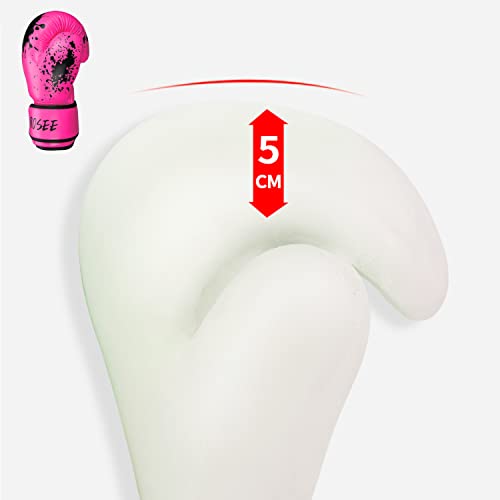 Kids Boxing Glove 6Oz 8Oz, Youth, Boys And Girls Training Sparring Gloves For Punching Bag, Kickboxing, Muay Thai, Mma, Ufc, Gift For Age 6-15 Years (Pink, 6 Oz (45-80 Lbs)) #TOP4