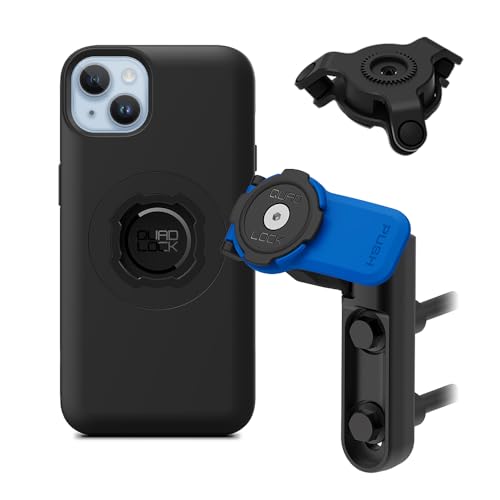 Image of Quad Lock Brake /Clutch Motorcycle Phone Mount with Vibration Dampener and MAG Phone Case for iPhone 14 Plus