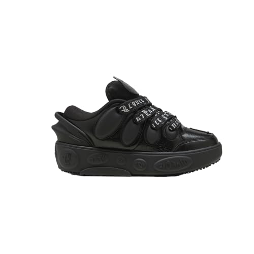 Puma LA FRANCE CHROME chaussure garçon résistante argent et noir