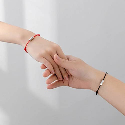 Pulsera de la suerte coreana en hilo rojo para compartir en pareja 3