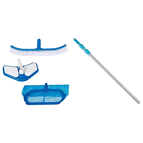 Intex kit Nettoyage Deluxe & Manche telescopique Aluminium 2m79