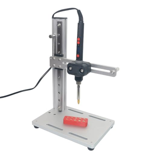 Presse à chaud verticale à réglage multidirectionnel avec kit d'embouts M2-M8