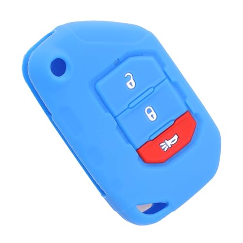 Housse silicone clé Jeep Wrangler JL JLU boîtier télécommande 3 boutons