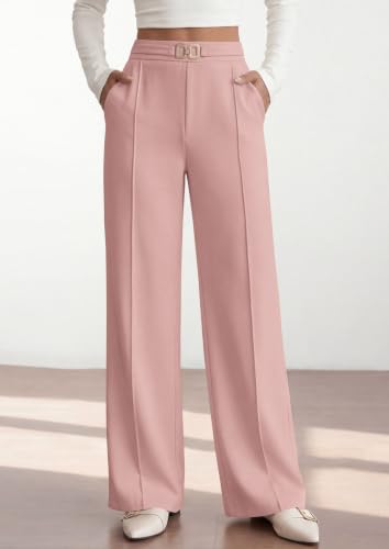 Image of PRETTYGARDEN Womens Dress Pants High Waisted Tailored Trousers