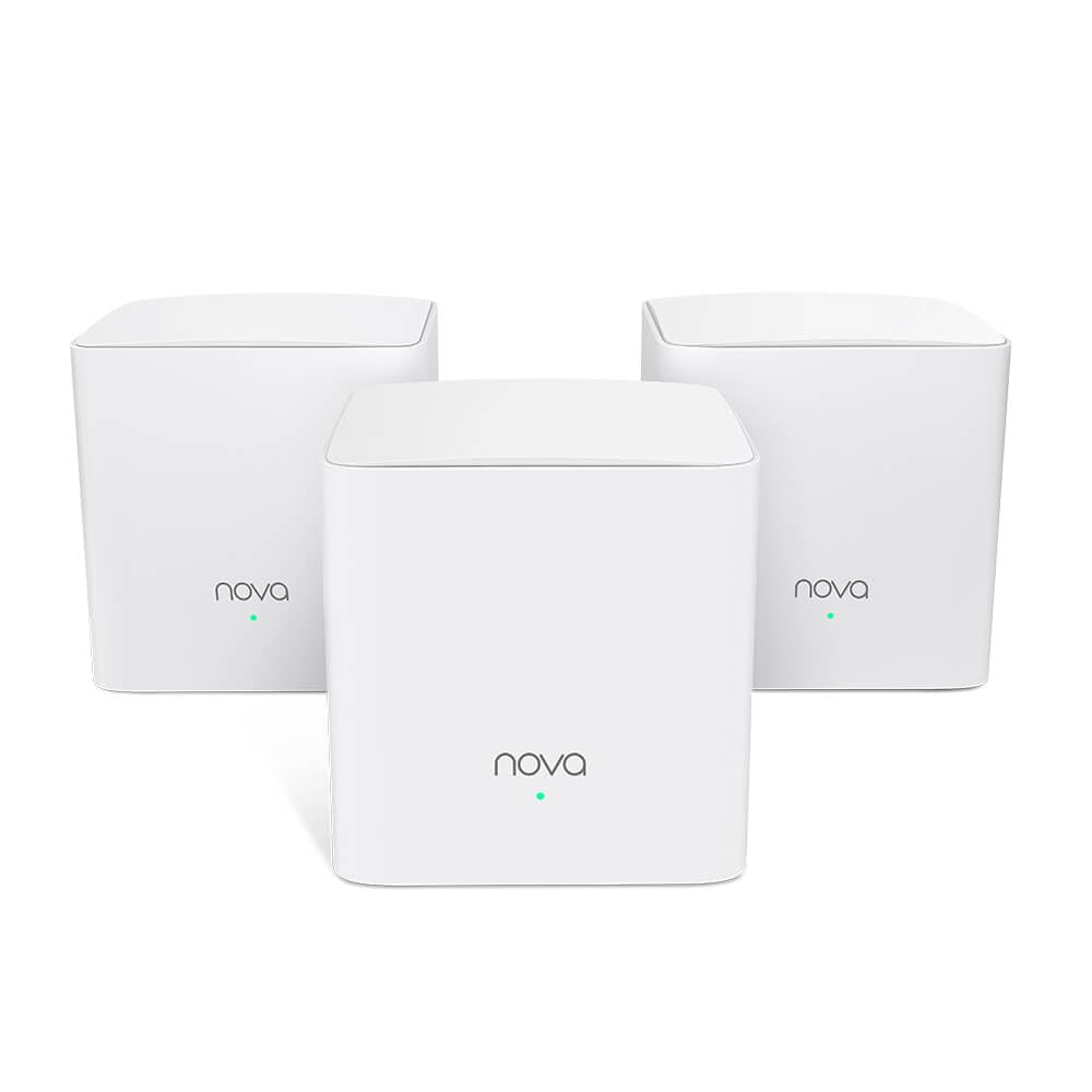 Tenda Nova MW5C-3 Pack (500m², GE) Doble banda (2,4 GHz / 5 GHz) Wi-Fi 5 (802.11ac) 2 Interno Blanco