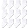 CozyWay Calcetines antideslizantes para niños, 12 pares, para niños, antideslizantes, de algodón, para niños y niñas