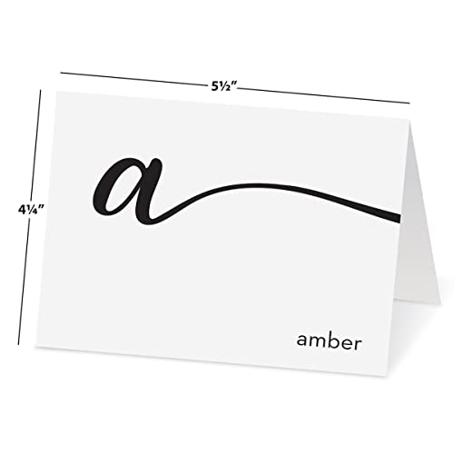 Current Catalog 618640 Cursive Initial Personalized Note Cards thumb #4