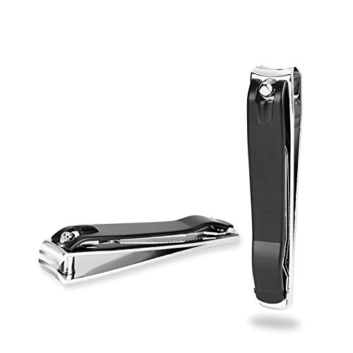 Iceyli TB0005 Large Nail Clippers Set,2 Pcs Premium Stainless Steel Fingernail & Toenail Clippers Curved Blade thumb #3