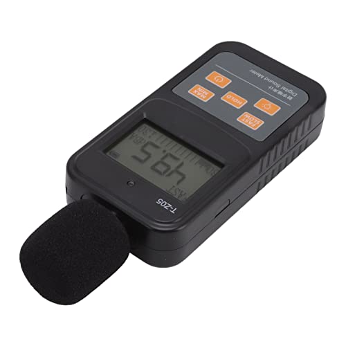 Sound Level Meter, Digital Noise Meter 30 to 130dB 2 Screen Display Modes ABS Material Longer Life Efficiency with Hanger, Detectors