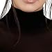Second Skin Womens Long Sleeve Turtle Neck Sheer Top, Black one-Size