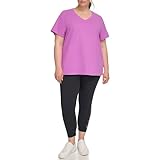 Calvin Klein Women's Performance T-Shirt,Lotus,2X