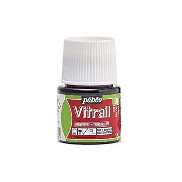 Pebeo Vitrail 45ml Paint, Red