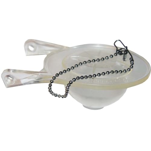 LASCO 04-2159 Replacement Toilet Flapper with Chain for 3-Inch Flush Valves, Fits Many Manufactures Including TOTO and Eljer