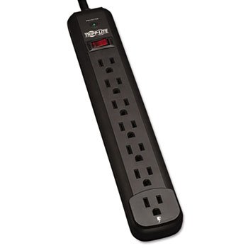 Tripp Lite Surge Protector, 7-Outlet, 12' Cord, Black