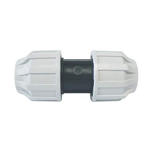 SOMATHERM FOR YOU, Raccord plastique manchon égal pour tube PE Ø20 mm - Installation rapide et facile - Résistant à 16 bars - Température max 80°C - Idéal pour irrigation et arrosage