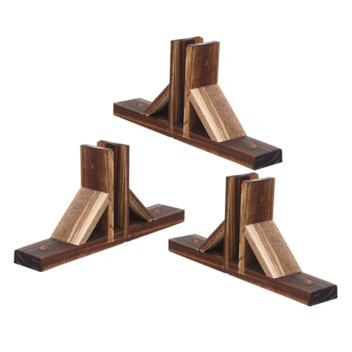 SUPVOX 3 pezzi Supporti in Legno Pieno per Recinzione da Giardino Base per Accessori Resistenti e Pratici per Staccionata Esterno Finitura Liscia e Sicura per Te e Uso Prolungato