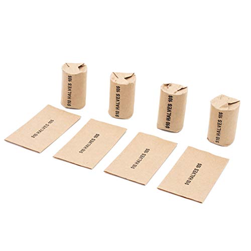 Half Dollar Flat Coin Wrappers, Solid Bundle Of 1,000 #TOP2