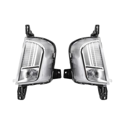 Phares antibrouillard LED pour Ford Edge 2019-2020 avec grilles et feux de jour complets L+R