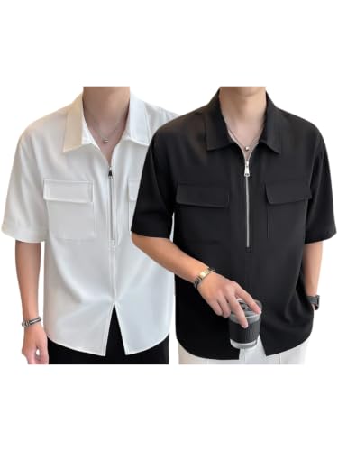 Image of GRECIILOOKS Men's Lycra Blend Regular Fit Tshirt | Mens TShirt's | Polo T- Shirt for Mens | Half Sleeve Polo Neck Tshirt for Men (Available in Plus Sizes)