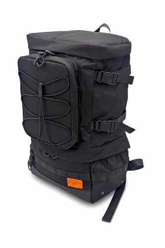 [リアドベント] Gran Walker 釣り 鞄 バッグ リュック 30L フィッシングバッグ 大容量 多機能 バックパック ロッドホルダー付き 1気室2気室 サーフ 渓流 海釣り グランウォーカー (ブラック) 8枚目