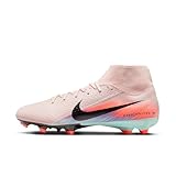 Nike United Mercurial Superfly 10 Academy Multi-Ground High-Top Soccer Cleats (Silt Red/Racer Blue) Size