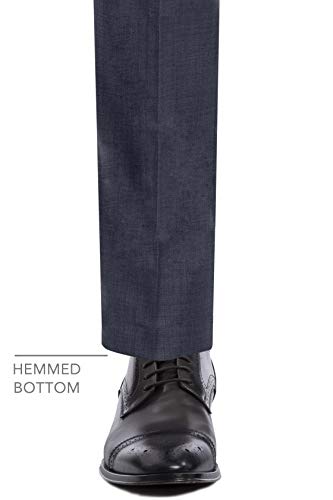 Calvin Klein Men's Slim Fit Suit Separates, Medium Blue Sharkskin, 40W X 32L(Pants) #TOP3