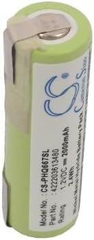Miniatura 4 de FITHOOD Batería de repuesto para Remington R845 R-450s F-4790 F-5790 F-7790 MS2-390 MS-280 MS-290 MS-5100 MS-5200 MS-5500 MS-5700 MS-5800 MS-6000