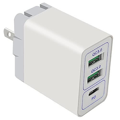 Quick Velocity 3-Port USB Travel Wall Charger Output Portable Wall Charger Plug Power Adapter Compatible with Sprint Boost Mobile HTC Bolt HTC 10 evo