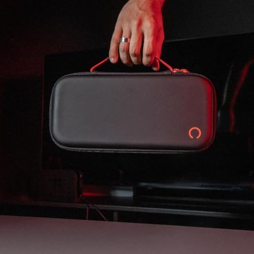 Konix Housse de Protection et Transport Console Nintendo Switch 2 - Filet Rangement Accessoires - 8 Compartiments Jeux - Noir