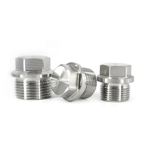 Bouchon male BSP 1/8 inox 304 pour stopper fuite tuyau eau huile