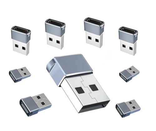 USB to USB C Adapter,USB C Female to A Male Charger Converter Compatible with Apple Watch Ultra iWatch,Phone 16/15/ Pro Max Plus,Pad,S23,Car, Laptop,Charger, Quest Link, etc. (9Pack)