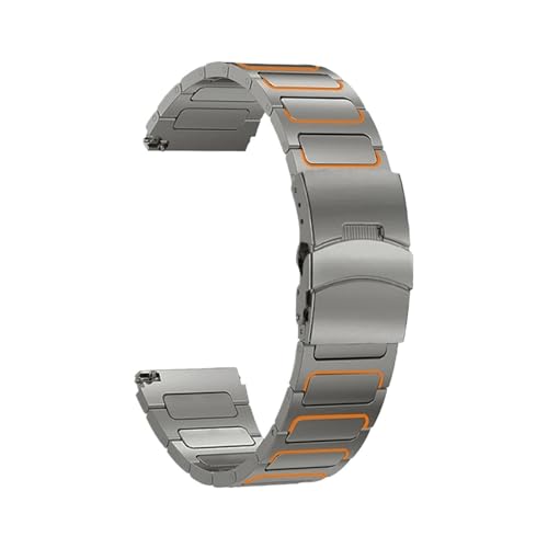 [PLYYQZM] 22 �~�����[�g���`�^���X�g���b�v,�ɍ��� Hua wei GT6 Pro GT5 GT4 46mm�[�g�����������o���h,�ɍ��� Hua wei Watch 5 4 4Pro Ultimate 2 �u���X���b�g�ɓK��(Titanium 