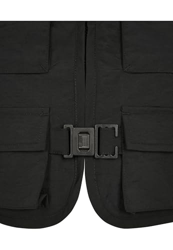 Urban Classics Damen Ladies Short Tactical Vest Jacke, Schwarz, M EU