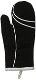 Tag 900647 Corelle Simple Lines Oven Mitt, 13.5 by 7-Inch, Geometric, Black