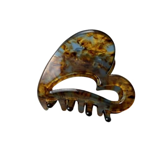Barrette pince à cheveux tête arrière marron idéale pour le bureau et sorties